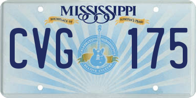 MS license plate CVG175