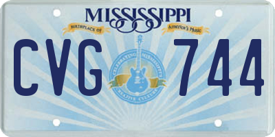 MS license plate CVG744