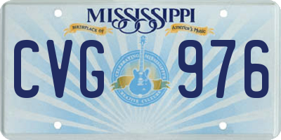 MS license plate CVG976