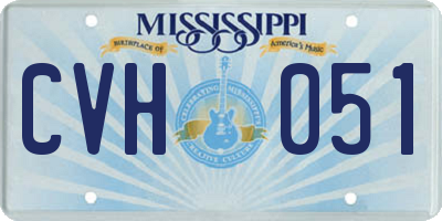 MS license plate CVH051