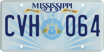 MS license plate CVH064
