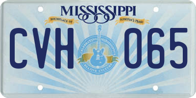 MS license plate CVH065