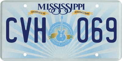 MS license plate CVH069