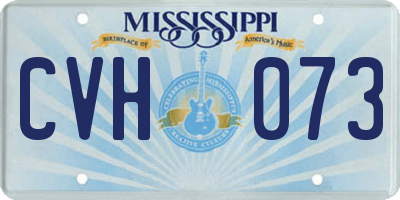 MS license plate CVH073