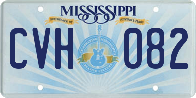 MS license plate CVH082
