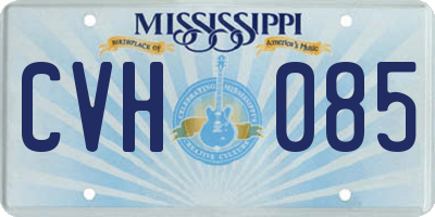 MS license plate CVH085