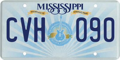 MS license plate CVH090
