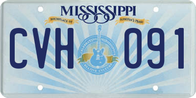 MS license plate CVH091