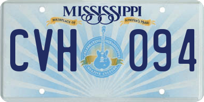 MS license plate CVH094