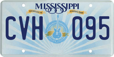 MS license plate CVH095