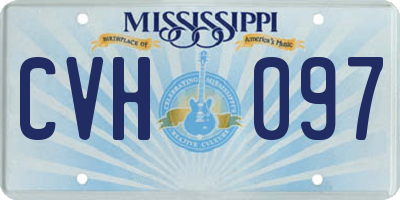 MS license plate CVH097