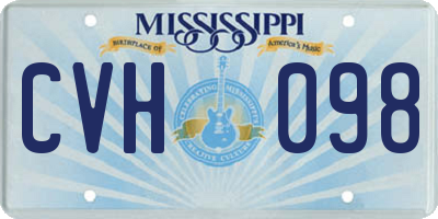 MS license plate CVH098
