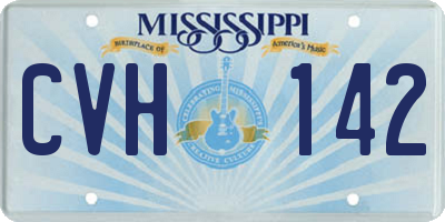MS license plate CVH142