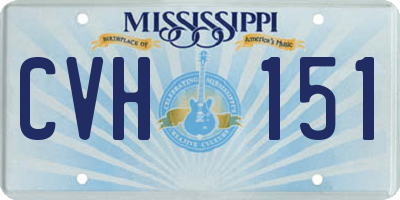 MS license plate CVH151