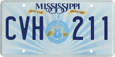 MS license plate CVH211