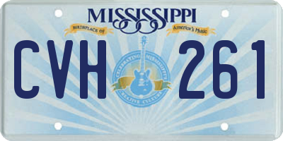 MS license plate CVH261