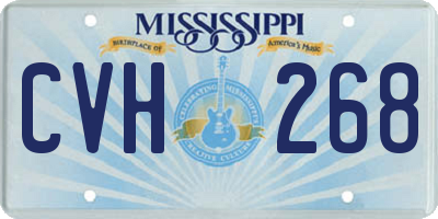 MS license plate CVH268