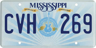 MS license plate CVH269