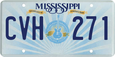 MS license plate CVH271