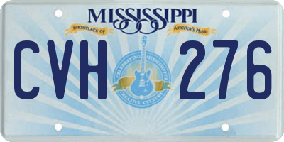 MS license plate CVH276