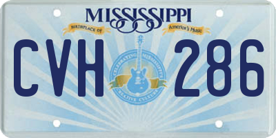 MS license plate CVH286