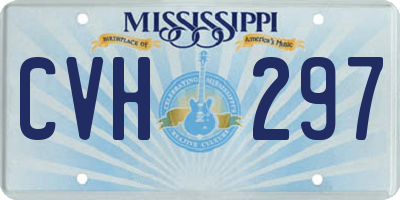 MS license plate CVH297