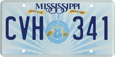 MS license plate CVH341