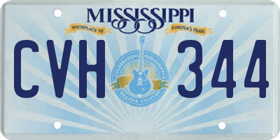 MS license plate CVH344