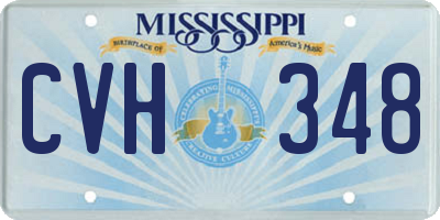MS license plate CVH348