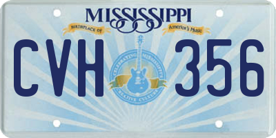 MS license plate CVH356