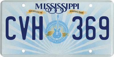 MS license plate CVH369