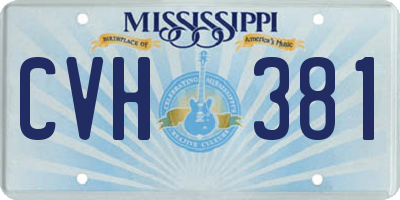 MS license plate CVH381