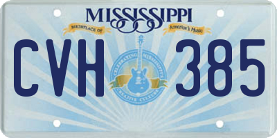 MS license plate CVH385