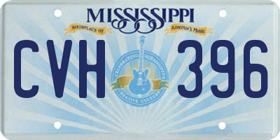 MS license plate CVH396
