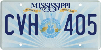 MS license plate CVH405