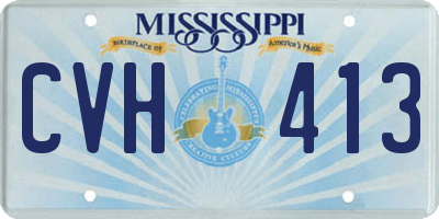 MS license plate CVH413