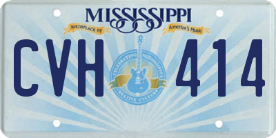 MS license plate CVH414