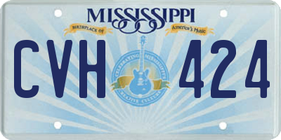 MS license plate CVH424