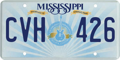 MS license plate CVH426