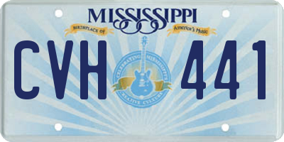 MS license plate CVH441