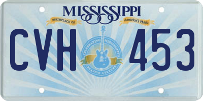 MS license plate CVH453
