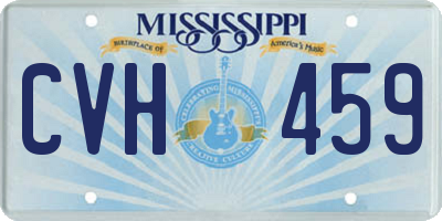 MS license plate CVH459