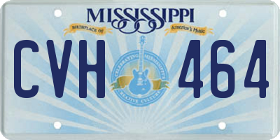 MS license plate CVH464