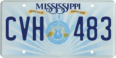 MS license plate CVH483