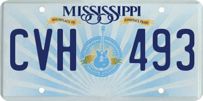 MS license plate CVH493