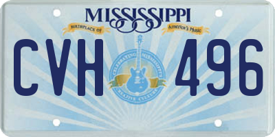 MS license plate CVH496
