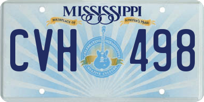 MS license plate CVH498