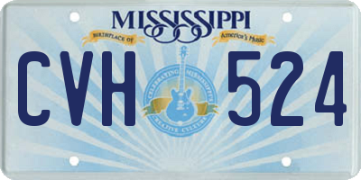 MS license plate CVH524