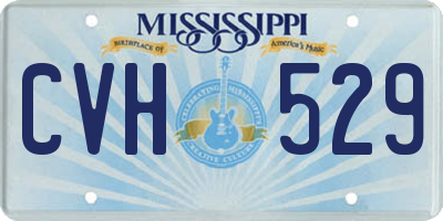 MS license plate CVH529