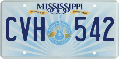MS license plate CVH542